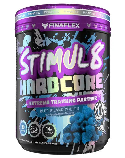 STIMUL8 - HARDCORE BLUE ISLAND COOLER 30s Beyond Supplements