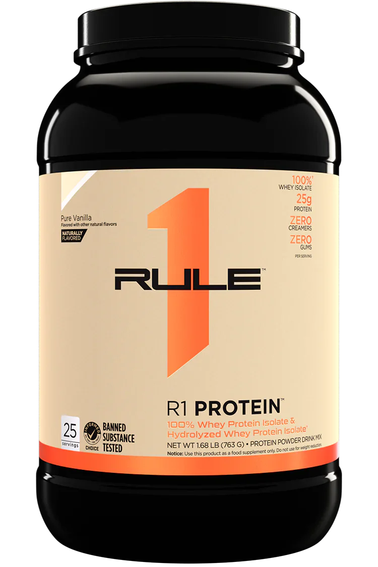 R1 PROTEIN WHEY ISOLATE NATURAL 25 SERV PURE VANILLA 1.68LB Beyond Supplements