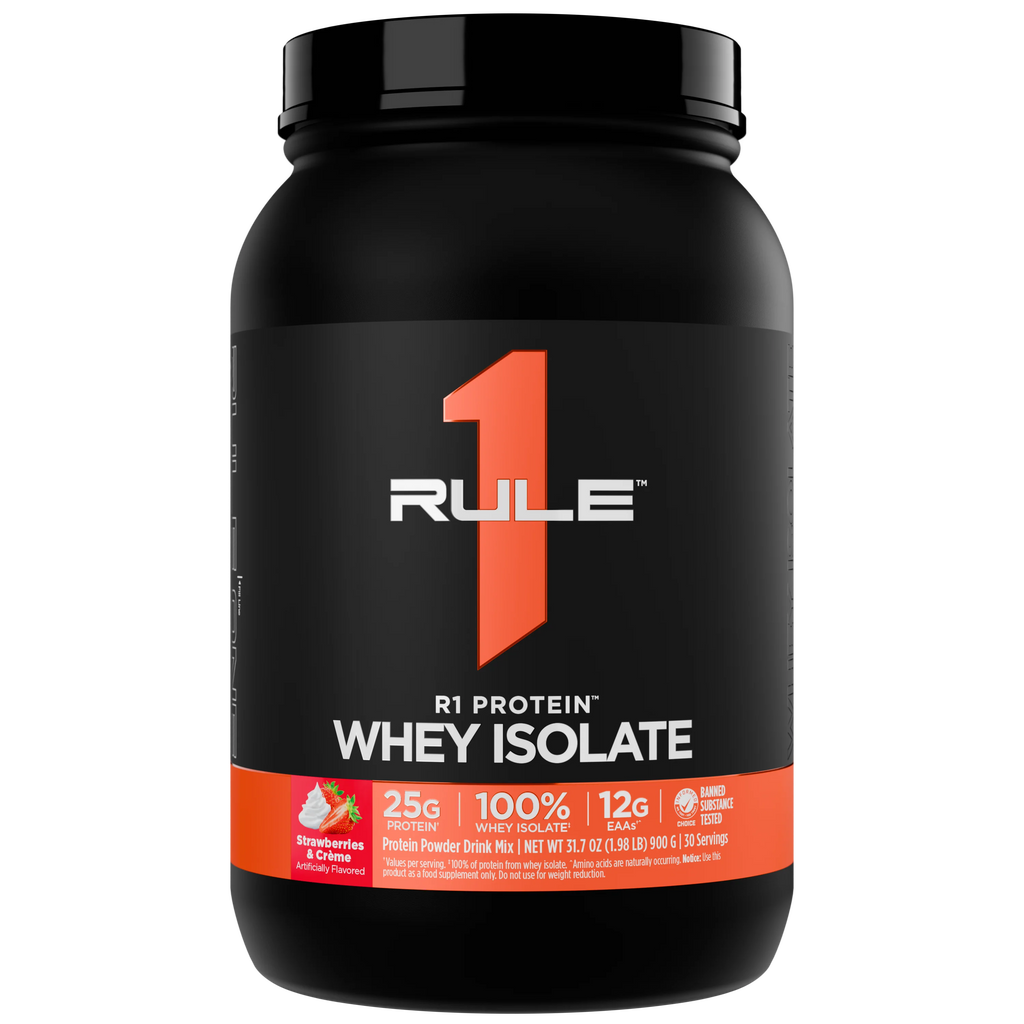 R1 PROTEIN WHEY ISOLATE 2LB STRAWBERRIES & CREME 30 SERV Beyond Supplements