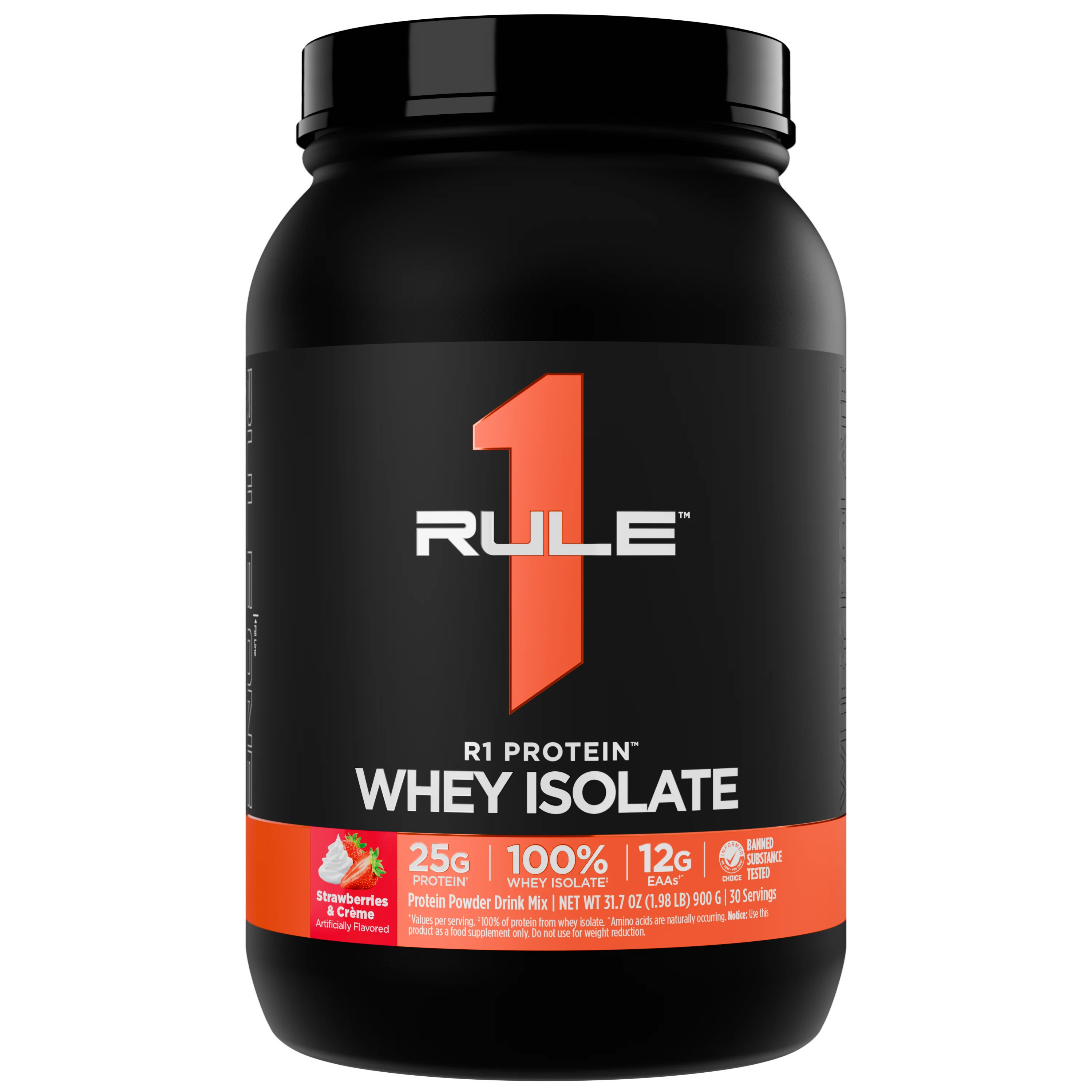 R1 PROTEIN WHEY ISOLATE 2LB STRAWBERRIES & CREME 30 SERV Beyond Supplements