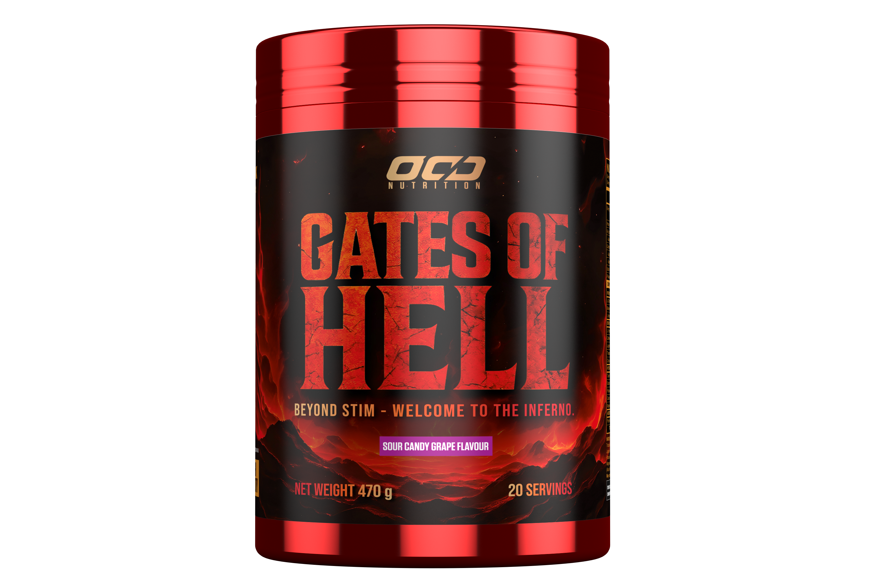 OCD Nutrition - Gates of Hell - Sour Candy Grape Beyond Supplements