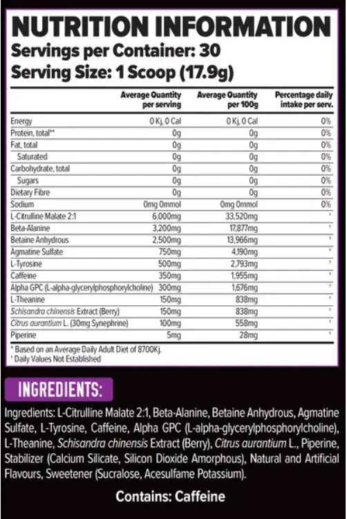 STIMUL8 - HARDCORE BANANA BERRY BLAST 30s Beyond Supplements