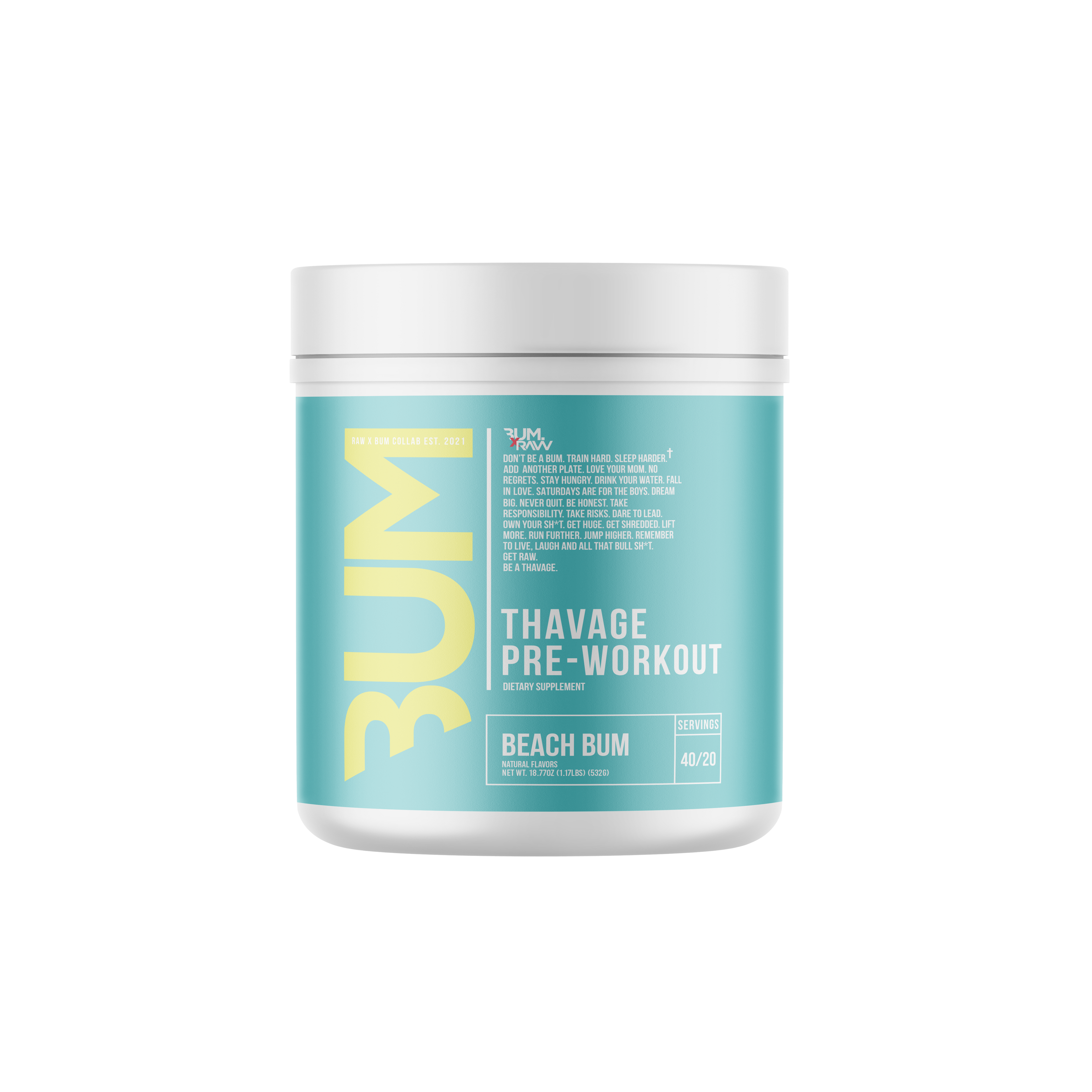 BUM - Thavage Pre-Workout - Beach Bum Beyond Supplements
